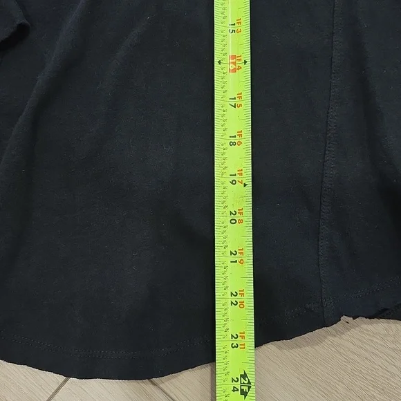 Women's Black Lace Yoke Long Sleeve Embroided Top - Picture 9 of 12